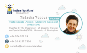 Business card for Autism Consultancy
