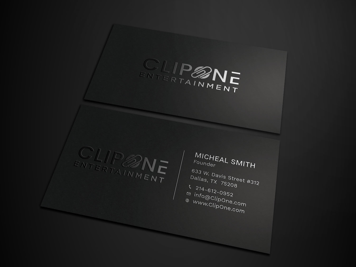 Stationery Design by Tripti Ranjan Gain for ClipOne Entertainment  | Design #21890223