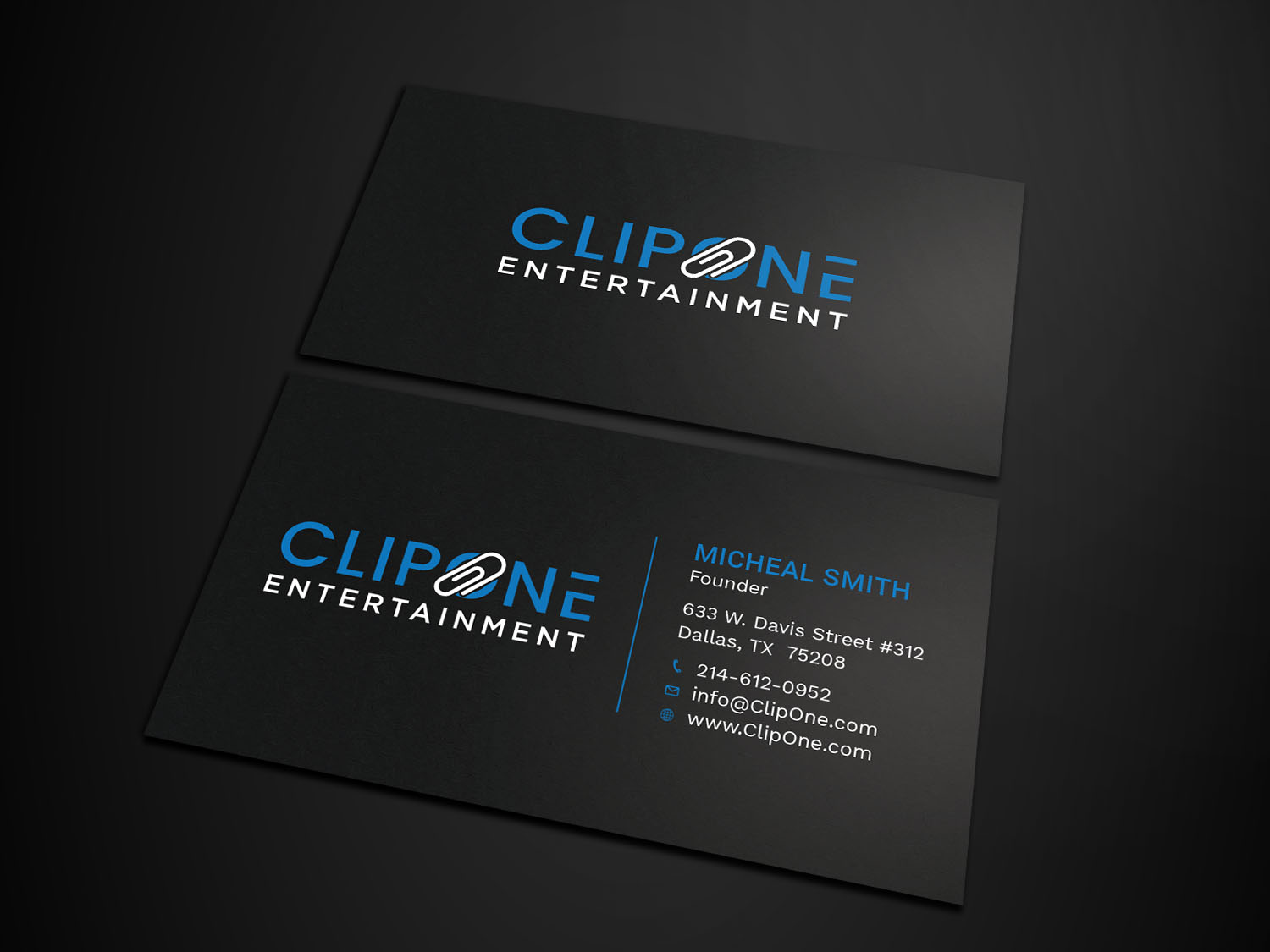 Stationery Design by Tripti Ranjan Gain for ClipOne Entertainment  | Design #21890224