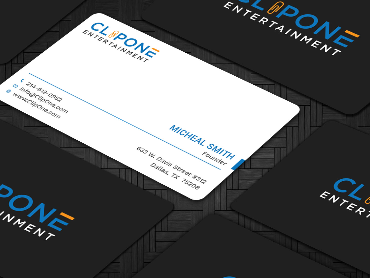 Stationery Design by Tripti Ranjan Gain for ClipOne Entertainment  | Design #21890225