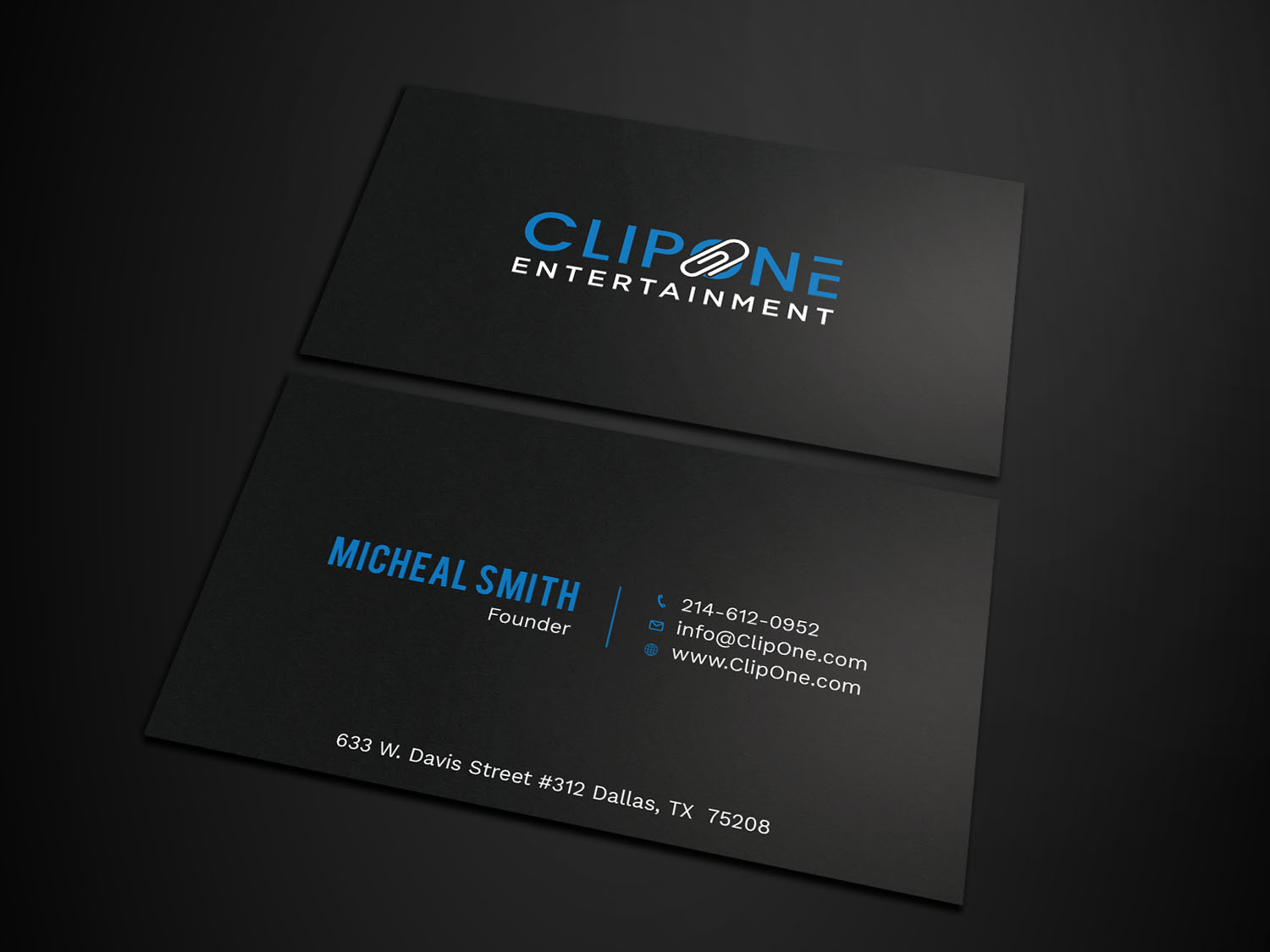 Diseño de Papelería por Tripti Ranjan Gain para ClipOne Entertainment  | Diseño #21890231