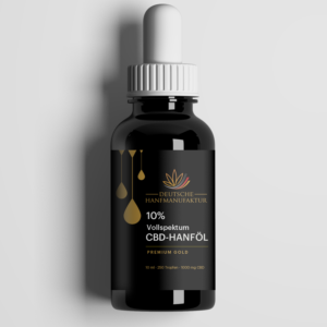 Bottle Label for Premium Gold CBD Oil | Diseño de Etiqueta por Sucre