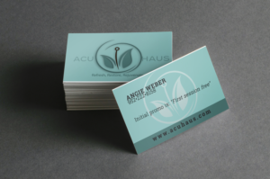 Business Card Design by Mont2 for AcuHaus | Design #21818303