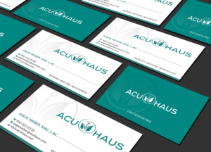 Business Card Design by Creations Box 2015 for AcuHaus | Design: #21812602