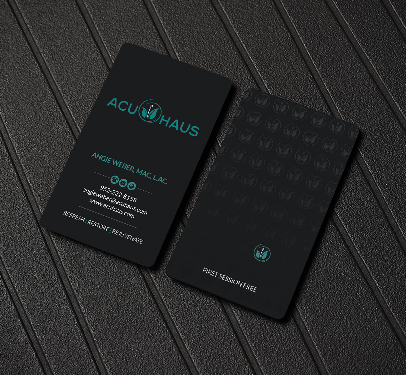 Diseño de Tarjeta de Presentación por Creations Box 2015 para AcuHaus | Diseño #21812608