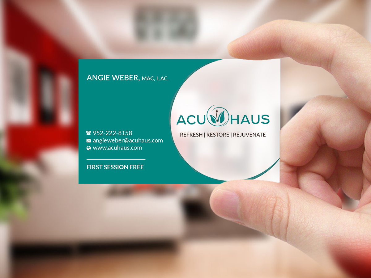 Visitenkarten-Design von Creations Box 2015 für AcuHaus | Design #21815216
