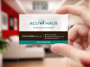 Business Card Design by Creations Box 2015 for AcuHaus | Design: #21815217