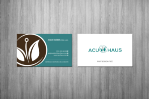 Business Card Design by Creations Box 2015 for AcuHaus | Design: #21815236