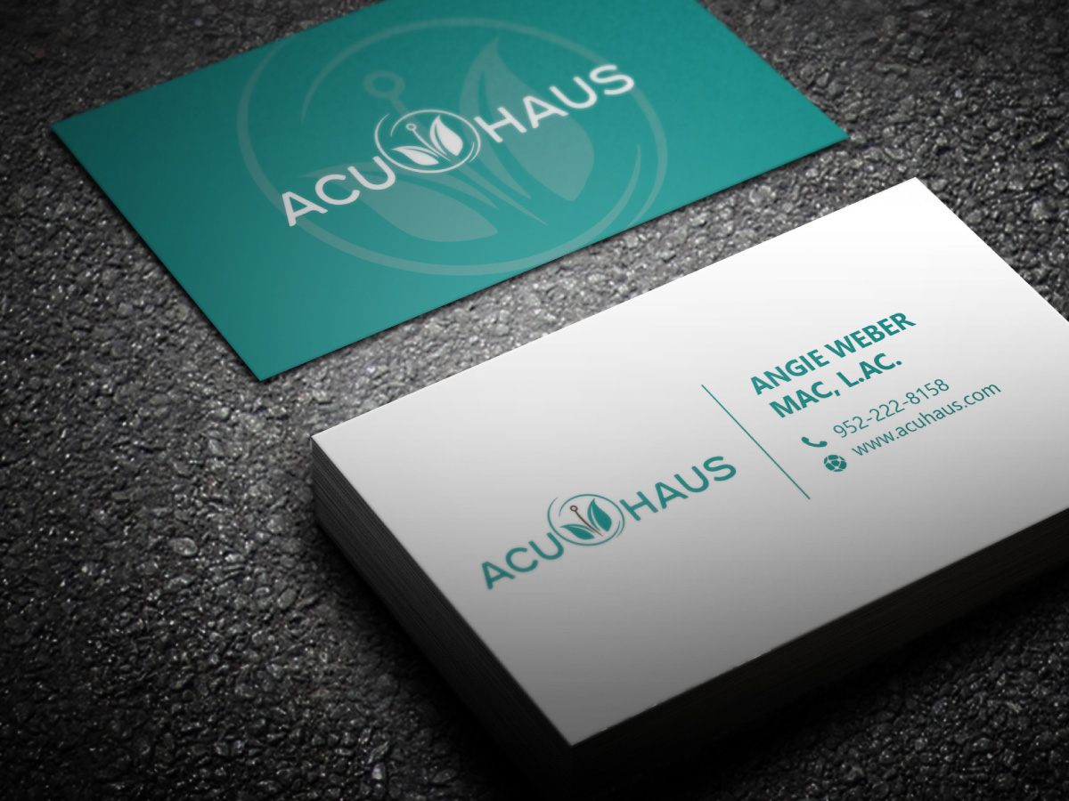 Business Card Design by LAXMI DESIGNHUB for AcuHaus | Design #21809407