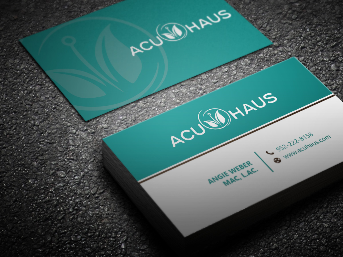Business Card Design by LAXMI DESIGNHUB for AcuHaus | Design #21809408