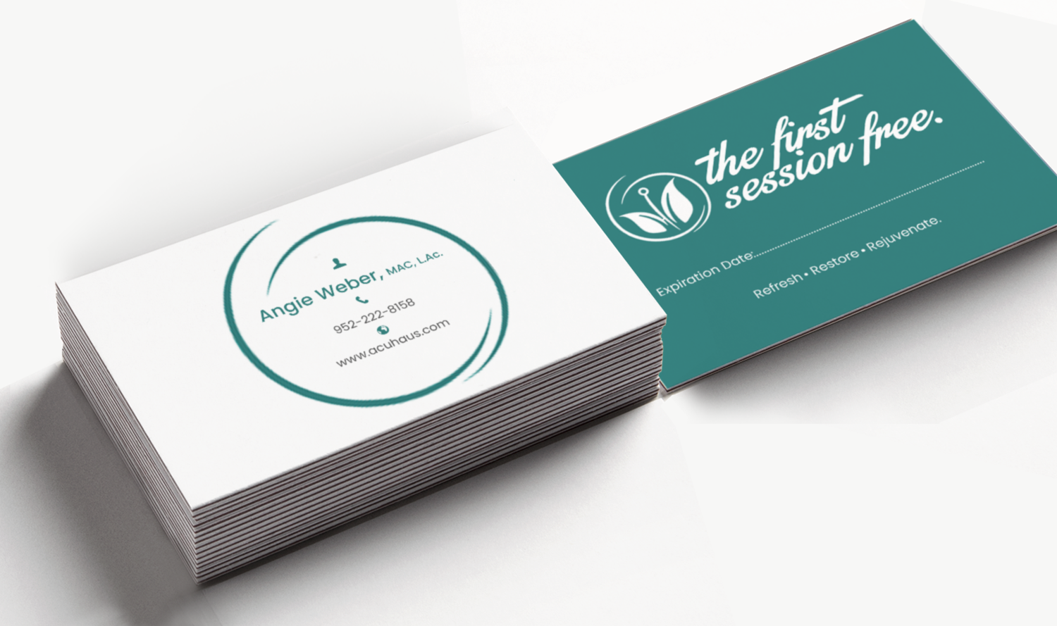 Business Card Design by chandrayaan.creative for AcuHaus | Design #21806227