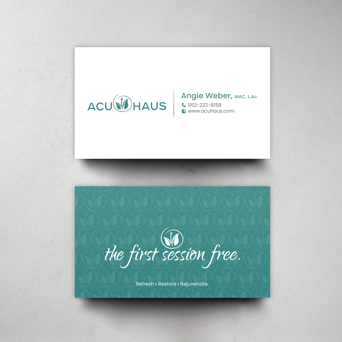 Business Card Design by chandrayaan.creative for AcuHaus | Design #21806235