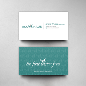 Design de Carte de Visite par chandrayaan.creative pour AcuHaus | Design : #21806235