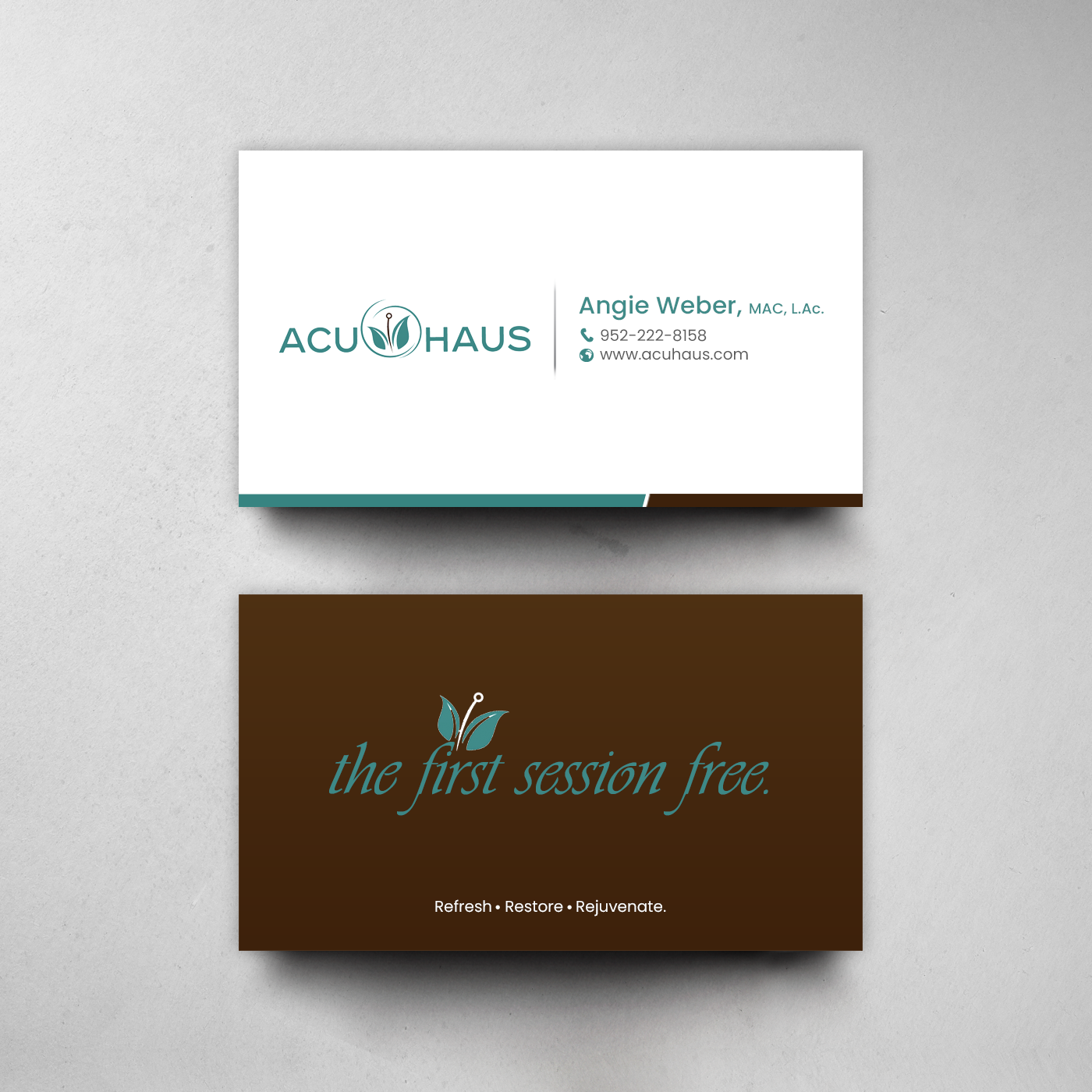 Business Card Design by chandrayaan.creative for AcuHaus | Design #21806239