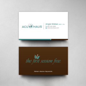 Design de Carte de Visite par chandrayaan.creative pour AcuHaus | Design : #21806239