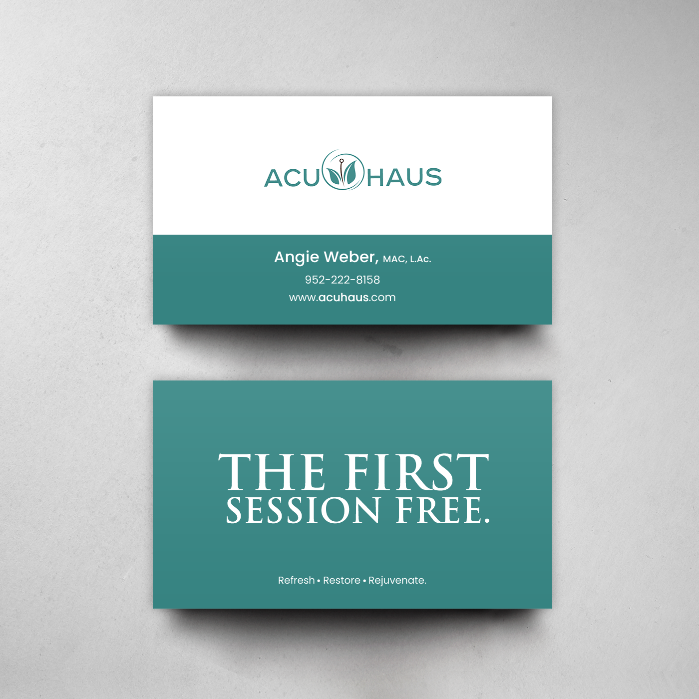 Business Card Design by chandrayaan.creative for AcuHaus | Design #21806244
