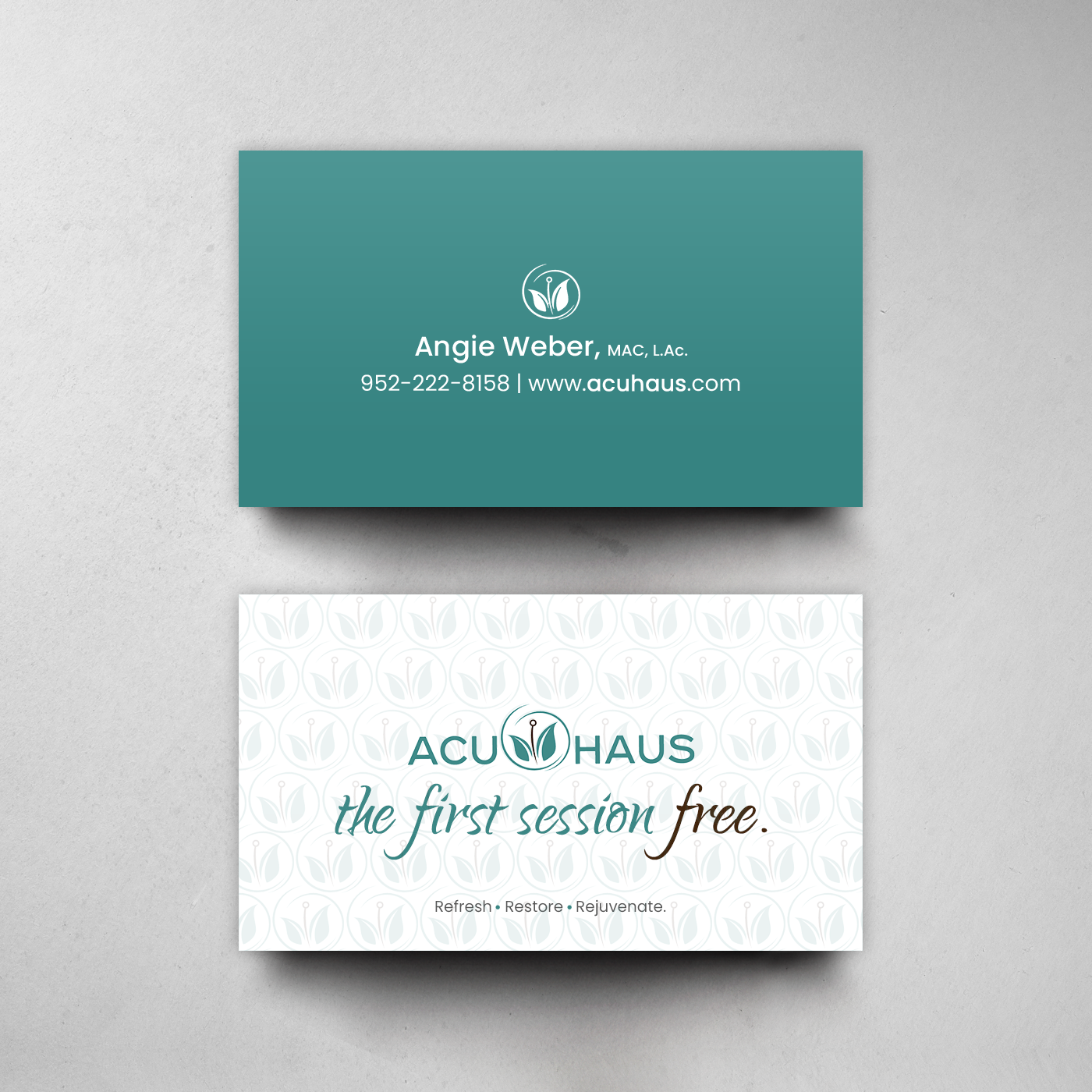 Business Card Design by chandrayaan.creative for AcuHaus | Design #21806245