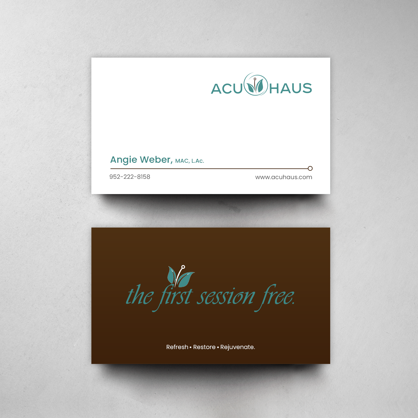 Business Card Design by chandrayaan.creative for AcuHaus | Design #21806247