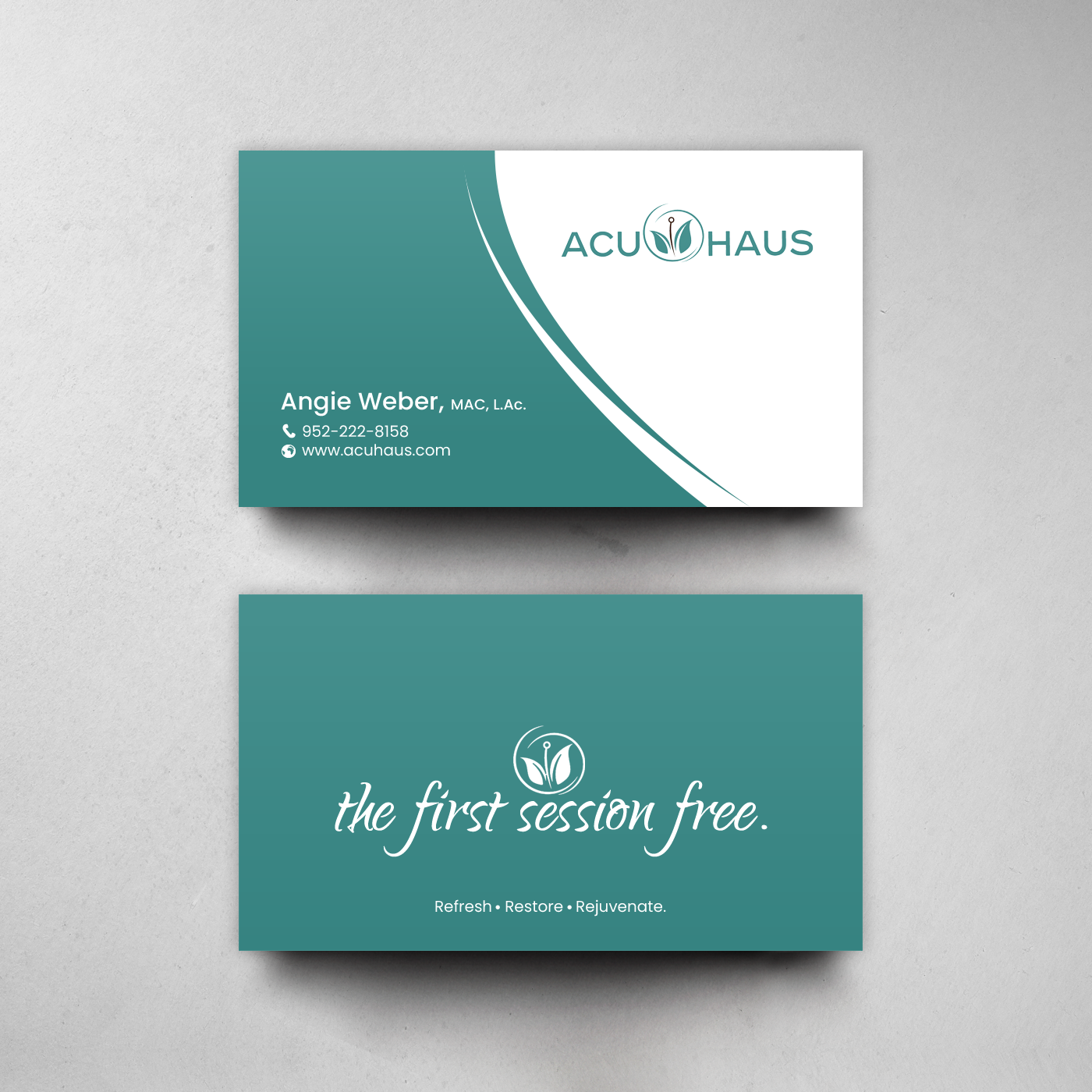 Business Card Design by chandrayaan.creative for AcuHaus | Design #21806248