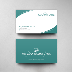 Business Card Design by chandrayaan.creative for AcuHaus | Design: #21806250