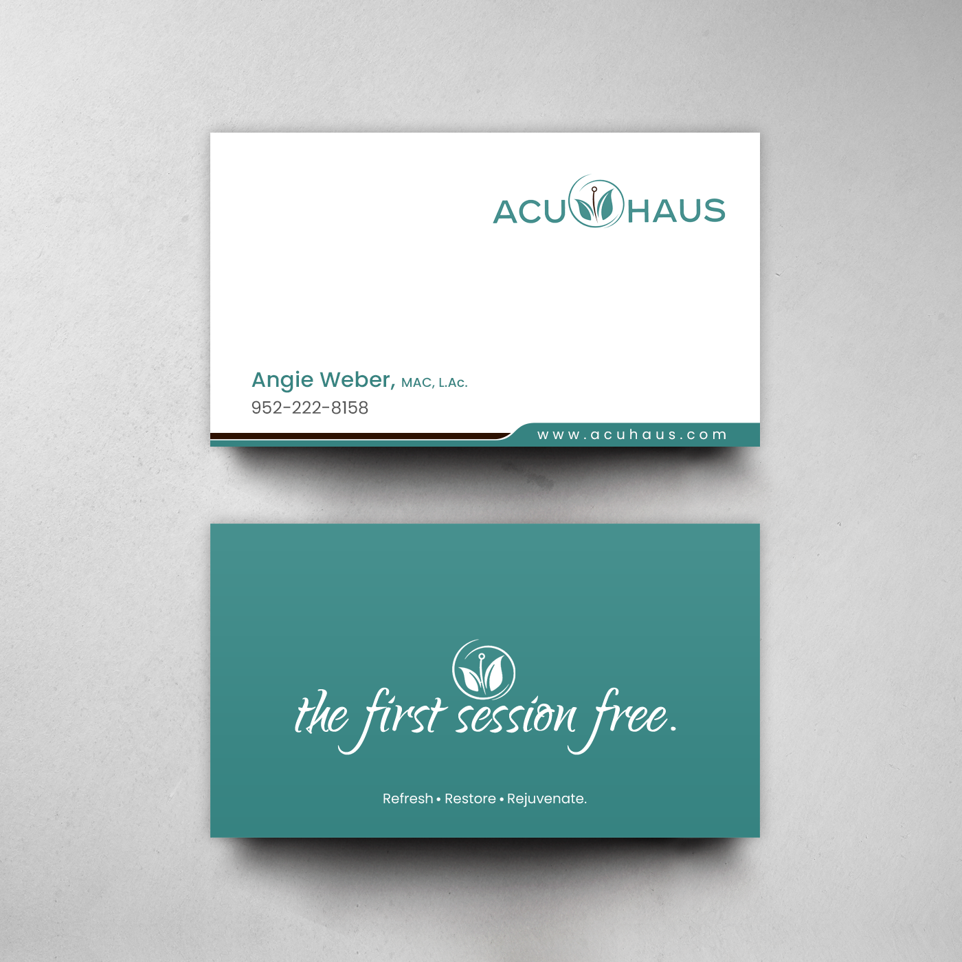 Business Card Design by chandrayaan.creative for AcuHaus | Design #21806251