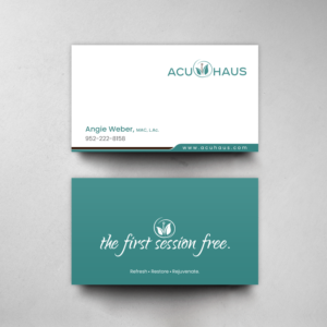 Business Card Design by chandrayaan.creative for AcuHaus | Design: #21806251