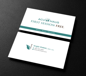 Business Card Design by chandrayaan.creative for AcuHaus | Design: #21814702