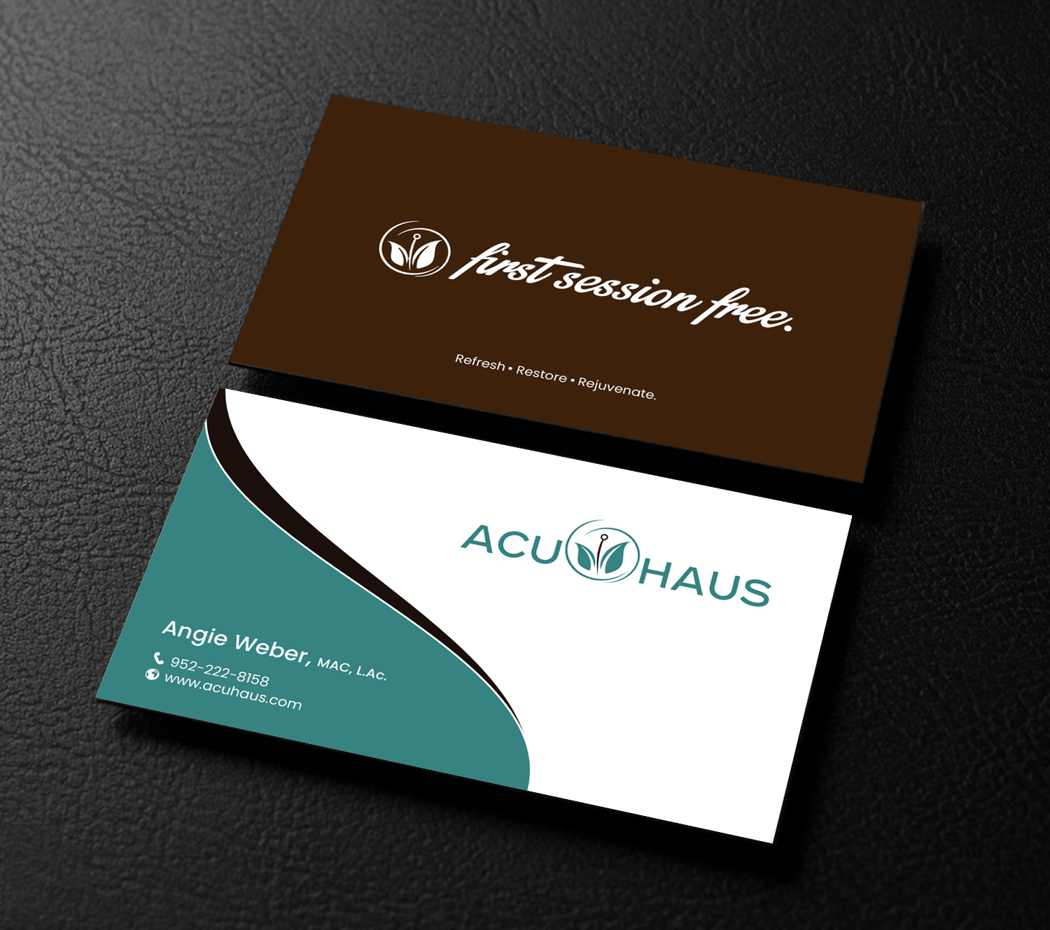 Visitenkarten-Design von chandrayaan.creative für AcuHaus | Design #21814707