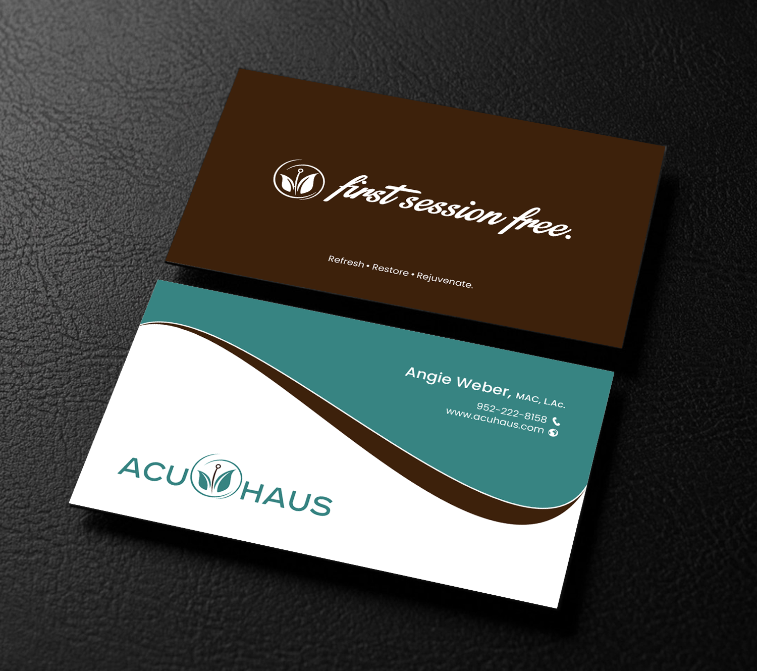 Design de Carte de Visite par chandrayaan.creative pour AcuHaus | Design #21814709