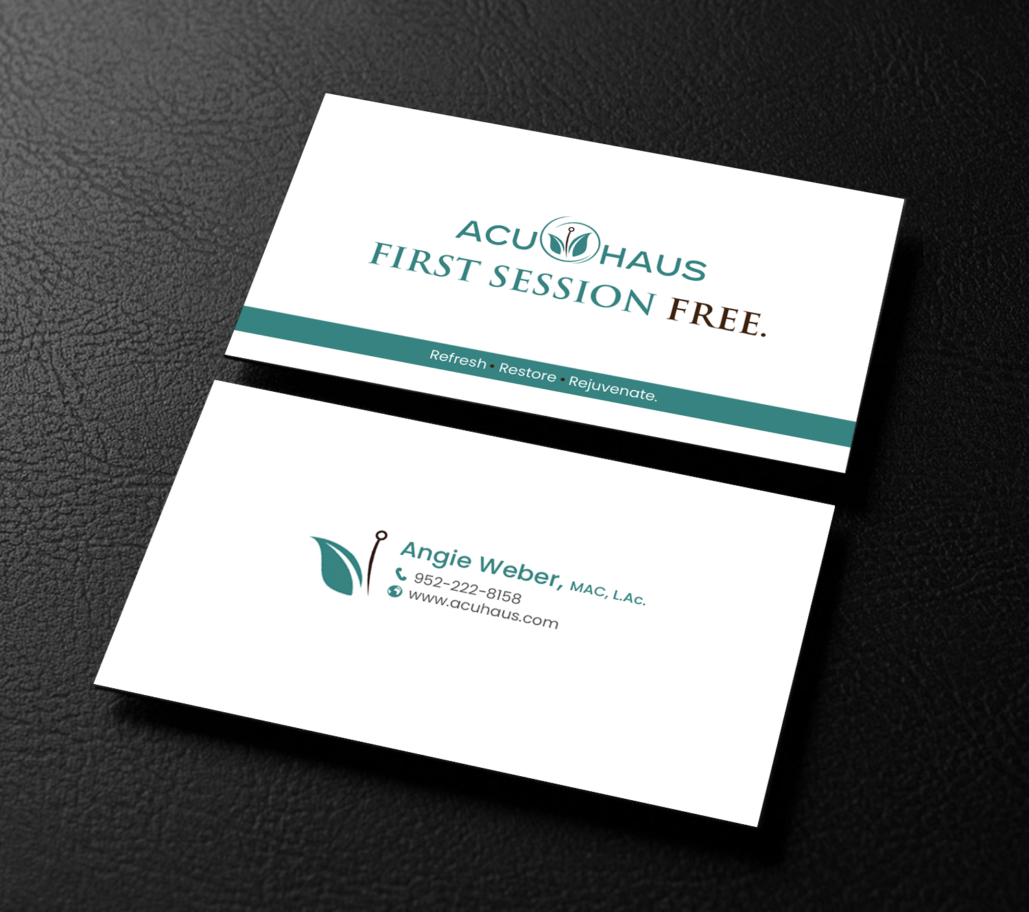 Business Card Design by chandrayaan.creative for AcuHaus | Design #21814988