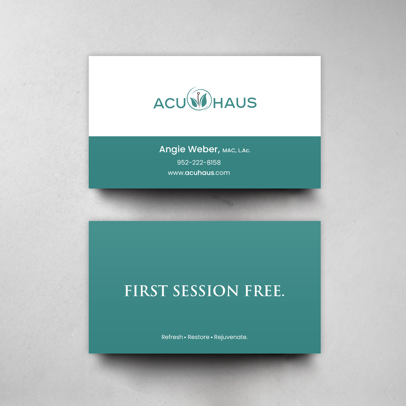Business Card Design by chandrayaan.creative for AcuHaus | Design #21814992