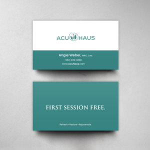 Business Card Design by chandrayaan.creative for AcuHaus | Design: #21814992