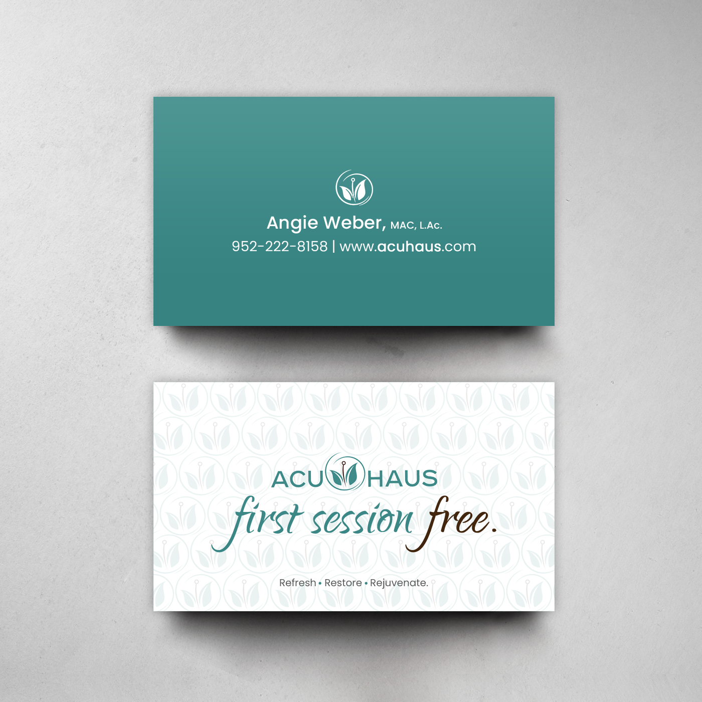 Business Card Design by chandrayaan.creative for AcuHaus | Design #21814993