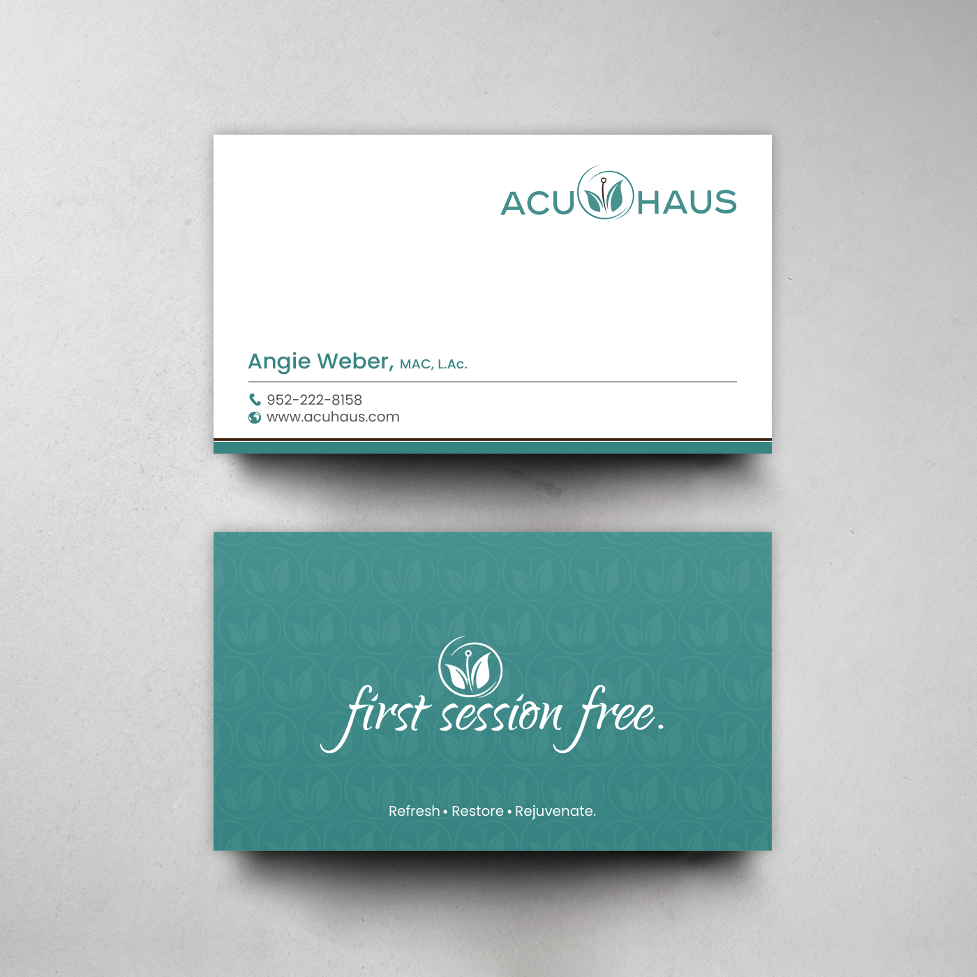 Business Card Design by chandrayaan.creative for AcuHaus | Design #21814994