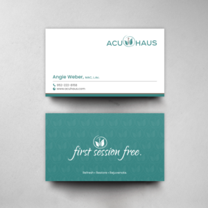 Business Card Design by chandrayaan.creative for AcuHaus | Design: #21814994
