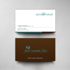 Business Card Design by chandrayaan.creative for AcuHaus | Design: #21814995