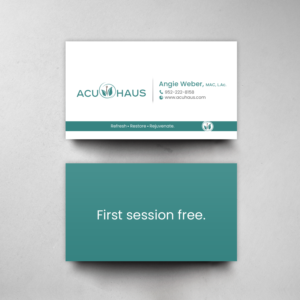 Business Card Design by chandrayaan.creative for AcuHaus | Design: #21814996