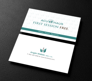 Business Card Design by chandrayaan.creative for AcuHaus | Design: #21815002