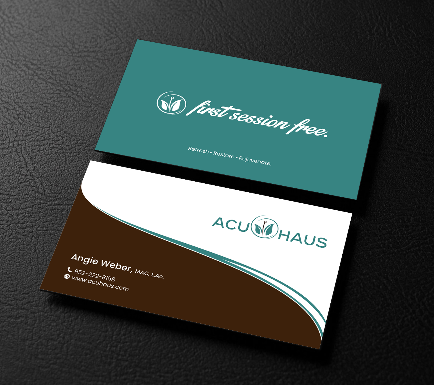 Design de Carte de Visite par chandrayaan.creative pour AcuHaus | Design #21815005