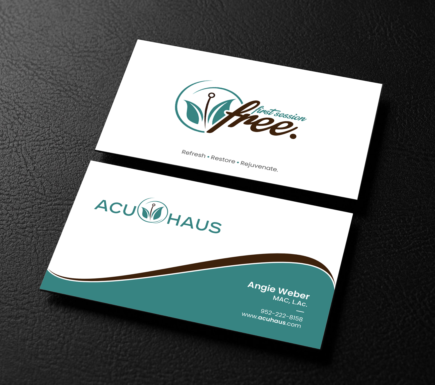 Visitenkarten-Design von chandrayaan.creative für AcuHaus | Design #21815645