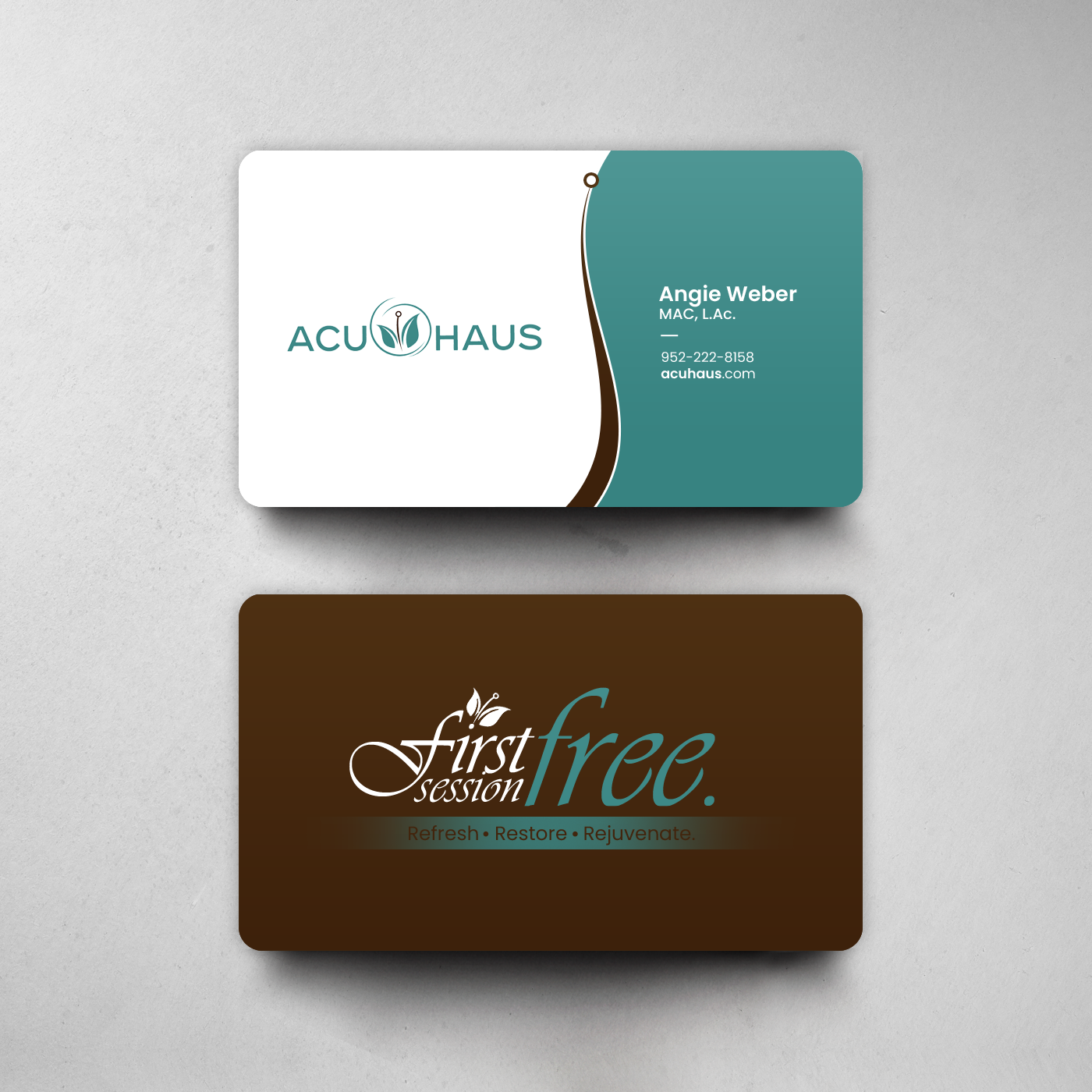 Visitenkarten-Design von chandrayaan.creative für AcuHaus | Design #21815859