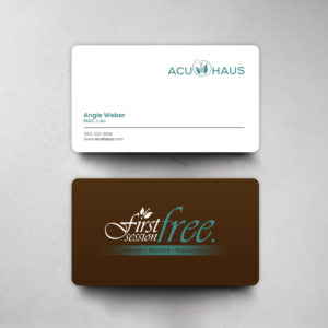 Business Card Design by chandrayaan.creative for AcuHaus | Design: #21815862