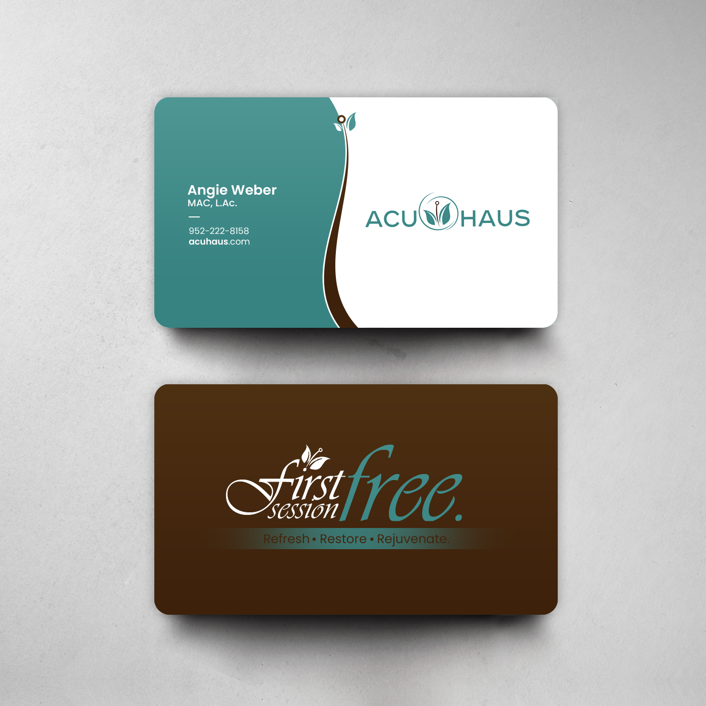 Business Card Design by chandrayaan.creative for AcuHaus | Design #21815863