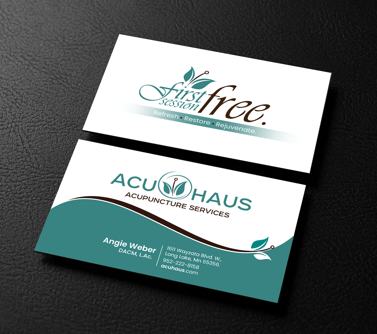 Design de Carte de Visite par chandrayaan.creative pour AcuHaus | Design #22069673