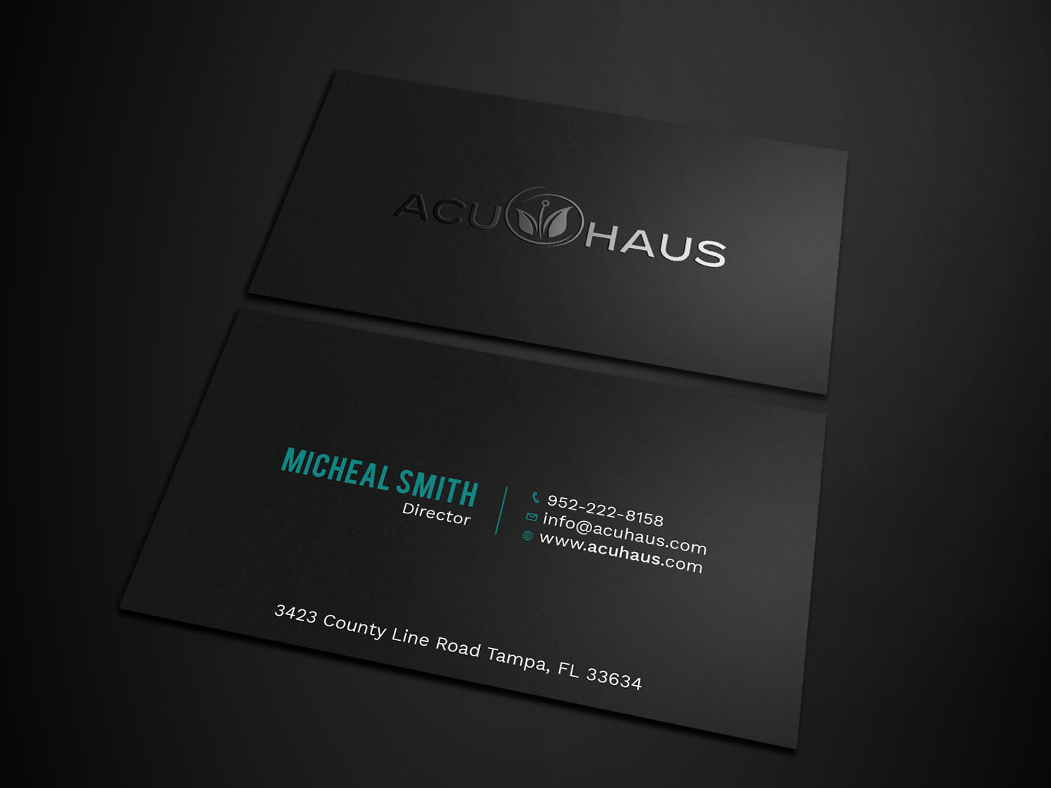Business Card Design by Tripti Ranjan Gain for AcuHaus | Design #21806850