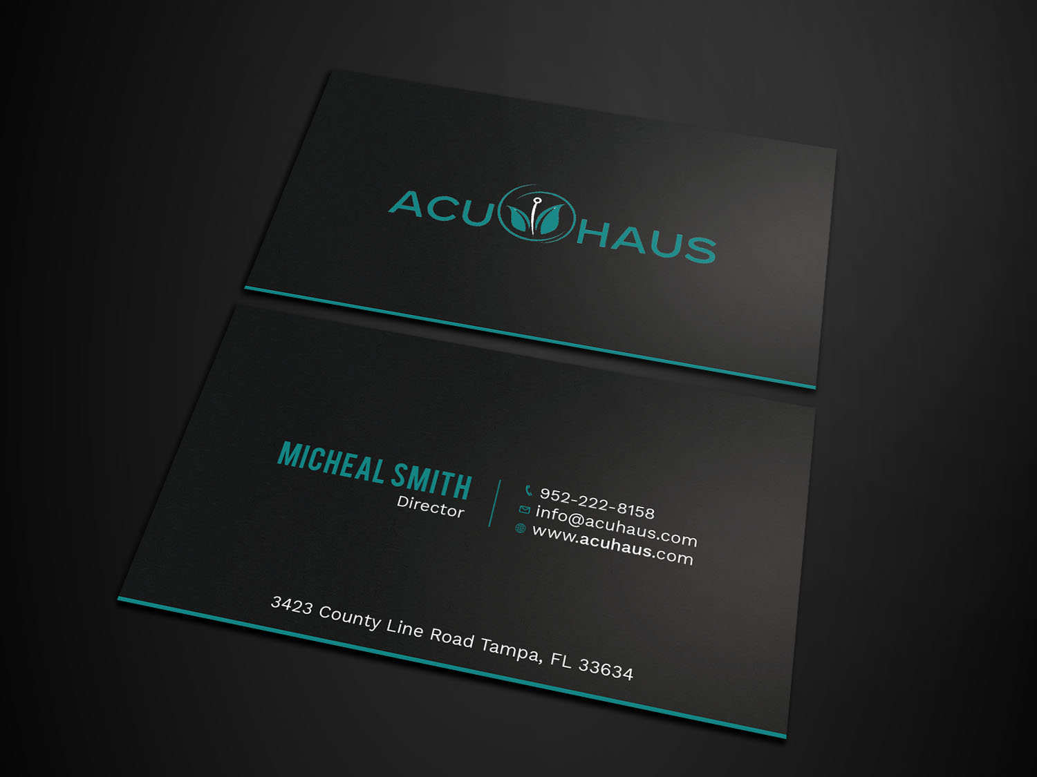 Business Card Design by Tripti Ranjan Gain for AcuHaus | Design #21806851