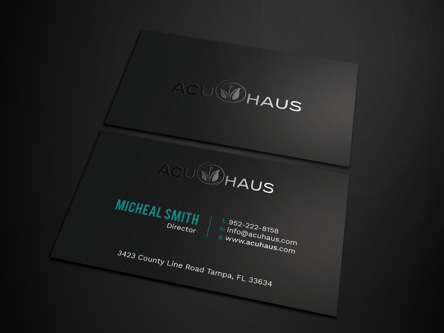 Business Card Design by Tripti Ranjan Gain for AcuHaus | Design #21806863