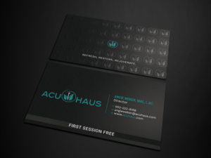 Business Card Design by Tripti Ranjan Gain for AcuHaus | Design: #21811572