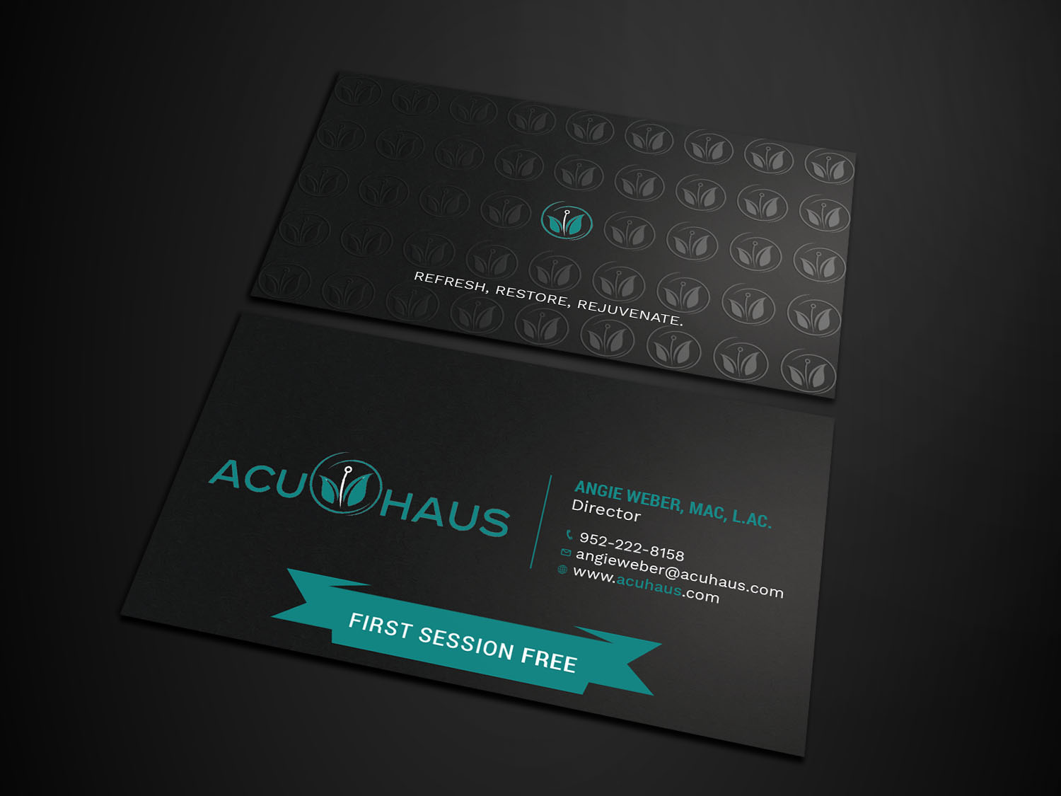 Business Card Design by Tripti Ranjan Gain for AcuHaus | Design #21811643