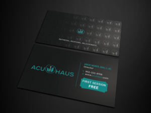 Business Card Design by Tripti Ranjan Gain for AcuHaus | Design: #21811644